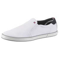 Tommy Hilfiger Herren Vulcanized Sneaker Iconic Slip-On Schuhe, Weiß (White), 46