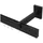 Interdeco GARDINENSTANGE INNENLAUF Smartline Lox 540 cm (geteilt in 3 x 180 cm), 1-läufig, 14x35 mm Schwarz