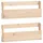 vidaXL Wand-Schuhregale 59 x 9 x 23 cm 2 Stk. Massivholz Kiefer braun