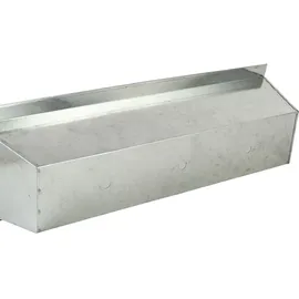 ideoon garden Premium Pflanzkasten 39 x 14 x 9 cm Silber
