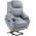 Homcom Fernsehsessel mit Aufstehhilfe Elektrisch, Relaxsessel mit Massagefunktion, Liegefunktion, Ruhesessel mit Becherhalter, Fernbedienung und Seitentasche, Grau Kunststoff, 99x106x88 cm, Wohnzimmer, Sessel, Polstersessel