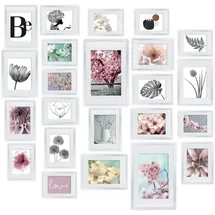 bomoe Bilderrahmen Set Blossom Weiß 10x15 cm 10er Set