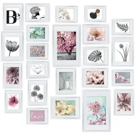bomoe Bilderrahmen Set Blossom Weiß 10x15 cm 10er Set
