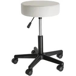 tectake® Rollhocker, höhenverstellbar und 360° drehbar, gute Polsterung, Belastbarkeit 150 kg