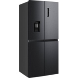 Hanseatic Multi Door HCDC18080CWDBI, 180 cm hoch, 79 cm breit, NoFrost, Wasserspender, Display schwarz