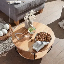 Wohnling Couchtisch WL5.957 Braun Akazie 60 x 34,5 x 60 cm