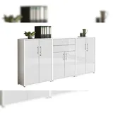 moebel-dich-auf TABOR 15 Aktenschrank 80 x 40 x 180 weiß