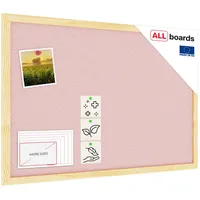 ALLboards Pinnwand 60 x 40 cm Pastellrosa