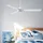 Beacon Lighting Bayside Calypso 122 x 31 cm Deckenventilator weiß ohne Licht