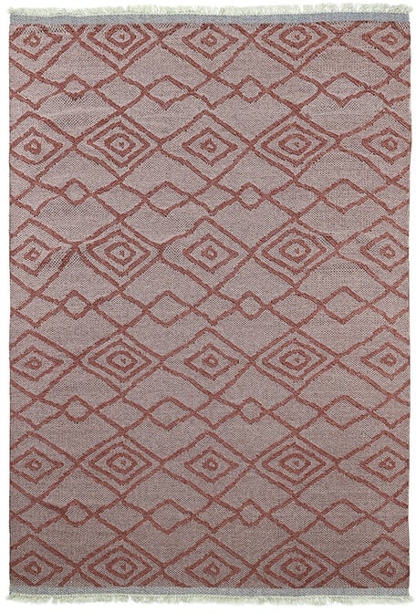 Outdoorteppich Rubik rot, Designer Kuatro Carpets, 0.5x200 cm