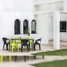 garbar resol garbar Delta Sessel Indoor, Outdoor Set 4 Schokolade