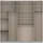 Rauch Schwebetürenschrank Quadra 226 x 230 x 62 cm Beige/Braun