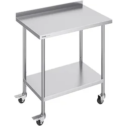 VEVOR Edelstahl-Arbeitstisch Lebensmittelzubereitungstisch 610x914mm Kommerziell