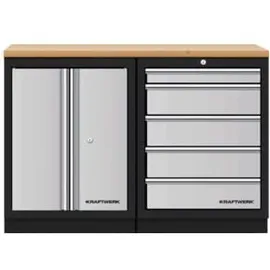 Kraftwerk Mobilio 2er Kombi, Buche Multiplex, 5 Schubladen