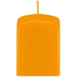 Kopschitz Kerzen Quader Kerzen, Block Kerzen, quadratische Kerzen Honig Natur 25 x Ø 6/6 cm, 4 Stück