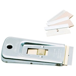 VERMOP TopLock Sicherheitsschaber mit Klinge , Gesamtlänge der Klinge 9,5 cm, Klingenbreite: 4 cm