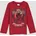 Baumwoll-Langarmshirt mit Folienprint rot 92/98