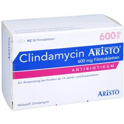 Clindamycin Aristo 600 mg Filmtabletten 30 St