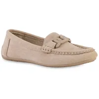 VAN HILL Damen Mokassins in Beige