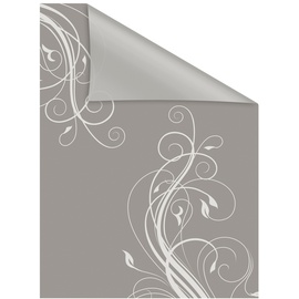 Lichtblick Fensterfolie Floral grau Weiß B/L: ca. 100x130 cm (B x L)