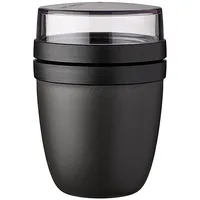 Mepal Lunchpot Ellipse schwarz 10,7 x 15,1 x 10,7 cm 0,5 l + 0,2 l