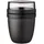Mepal Lunchpot Ellipse schwarz 10,7 x 15,1 x 10,7 cm 0,5 l + 0,2 l