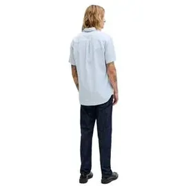 JACK & JONES Kurzarmhemd Blau L