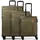 American Tourister Nitestream Koffer-Set 3-tlg. oliv/orange