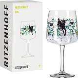 Ritzenhoff & Breker RITZENHOFF 3458004 Gin-Glas 700 ml - Serie Fabelkraft Motiv Nr. 4 - Cocktailglas mit Faunillustration - Made in Germany