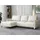 Mirjan24 Ecksofa Santi L, Eckcouch mit Bettkasten und Schlaffunktion, Schwarz Metallfüße, Aufklappmechanismus (Farbe: Velo 621) - Beige
