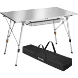 Tectake tectake® Campingtisch, Silber