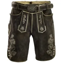 Maddox Trachtenlederhose Silbersee Herren (1-tlg) Trachtenlederhose, Trachtenhose, Bayerische Lederhose, Oktoberfest braun 50