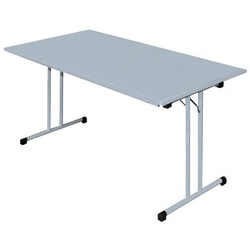 Steelboxx Klapptisch Klapptisch Besprechungstisch Schreibtisch 200 x 80 cm Konferenztisch (1-St), klappbar grau