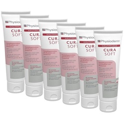 Physioderm Körperpflegemittel Curasoft Hautpflege Creme 6x100ml Hautcreme Pflegecreme silikonfrei