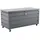 MWH Das Original Aufbewahrungskorb Kissen- / Aufbewahrungsbox Aluminium grau