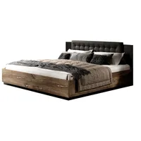 Lomadox Schlafzimmerbett inkl. Lattenrost Eiche Nb. Doppelbett Ehebett Schlafzimmer