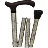 Queralto Gehstock aus Aluminium ausziehbar und faltbar Beige