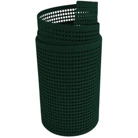 zaun|zu® Sichtschutzzaun Rille Gelocht 255 x 30 cm Grün PP 2 St.