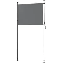pro.tec Senkrechtmarkise 150 x 270 cm Dunkelgrau Polyester