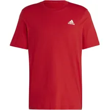 adidas Essentials Single Jersey Embroidered Small Logo Tee Better Scarlet, L