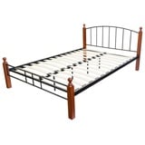 Homestyle4u Metallbett 140x200 cm Schlafzimmer,