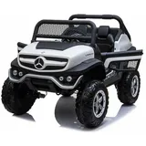 RunRunToys Unimog Elektroauto 12 V weiß (One Size)