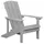 Beliani Gartenstuhl 75 x 88 x 75 cm hellgrau 1 St.