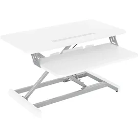 Svita BUSAN Schreibtischaufsatz Höhenverstellbar Monitorerhöhung Steh-Arbeitsplatz Schreibtischerhöhung Weiß