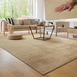 Paco Home Teppich »Cadiz 630«, rechteckig, 14 mm Höhe, Uni-Farben, besonders weich, waschbar, auch als Läufer erhältlich
