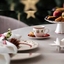 Villeroy & Boch Espressotasse mit Untertasse 0,07 l Rot 6 St.