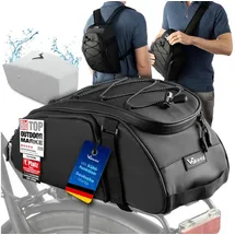 Valkental 3in1 Fahrradtasche schwarz