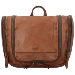 Harbour 2nd Cool Casual Kulturbeutel Leder 28 cm charming cognac