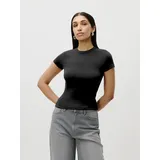 LeGer By Lena Gercke LeGer T-Shirt Ria, LeGer by Lena Gercke schlicht, slim fit schwarz S (36)