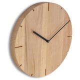 Natuhr Funkwanduhr Natuhr Funk Wanduhr Holz Solide Massivholz puristisch, modern